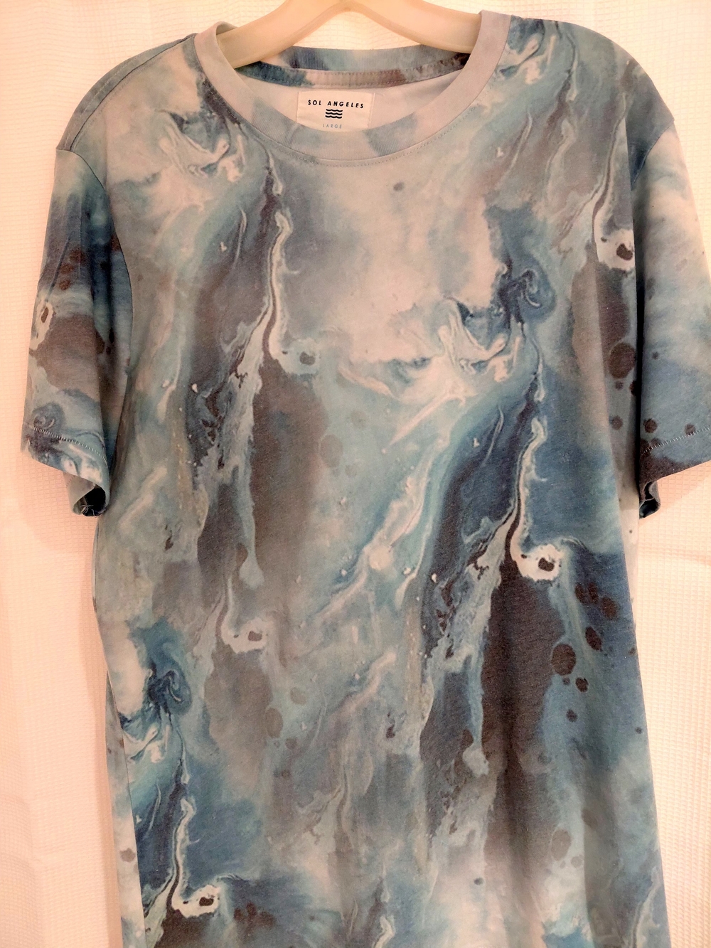 Sol Angeles Men's Blue Marble Short-Sleeve Tee